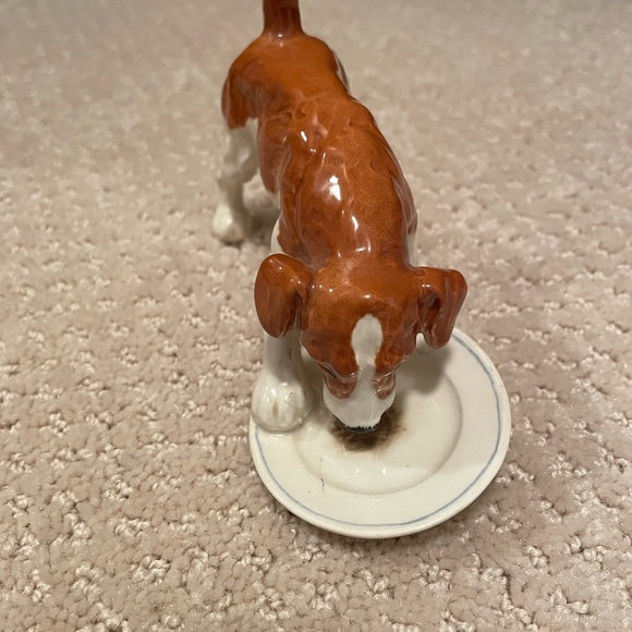 Vintage Beswick England Porcelain Figurine, Meal Time, Dog Eating Off Plate - Picture 4 of 7